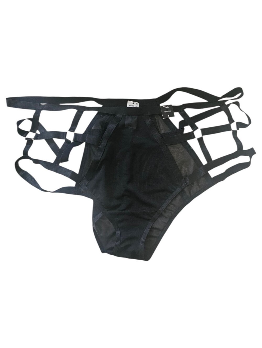 Black Torrid Women's Overt Strappy Hipster Panty